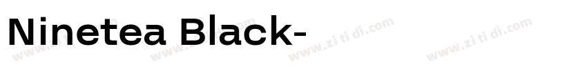 Ninetea Black字体转换